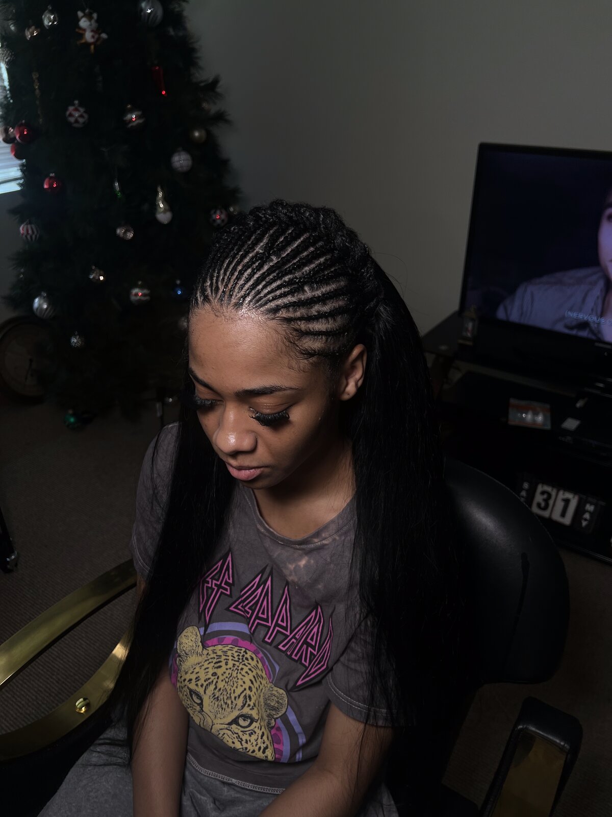 Half Braids Half Sew In